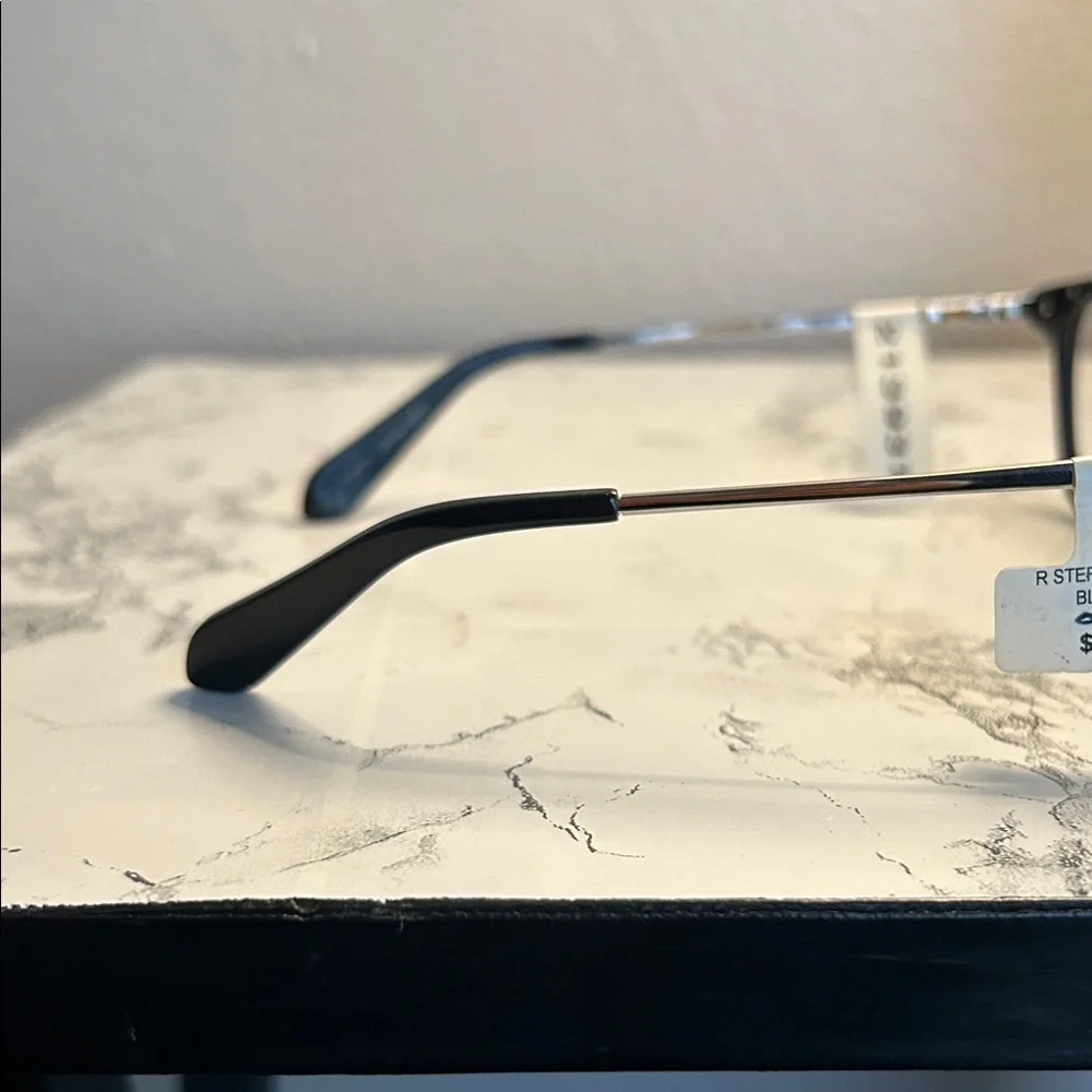 Robert Steffani RS 167 90 Black Glasses with Silver Details